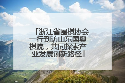 浙江省围棋协会一行到访山东国奥棋院，共同探索产业发展创新路径